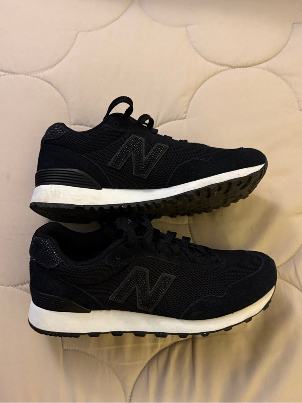 New Balance Women’s Black Mesh Lace-Up Sneakers